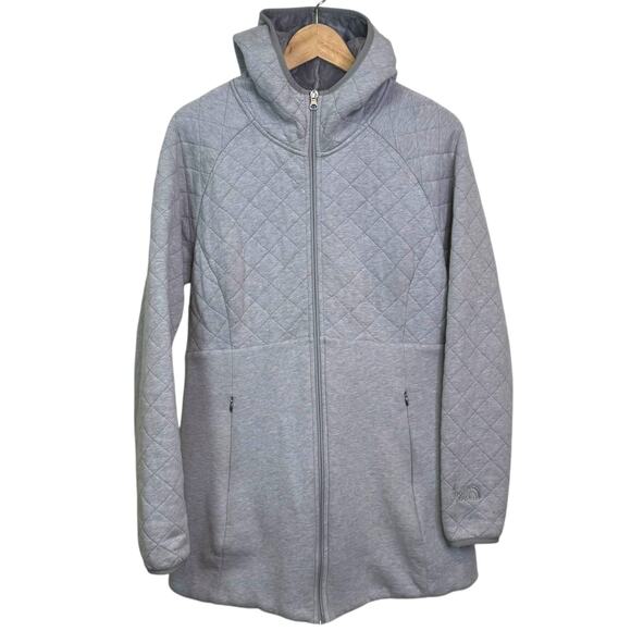The North Face Size Large Carulina Hooded Quilted Fleece Hood Jacket - Picture 1 of 8